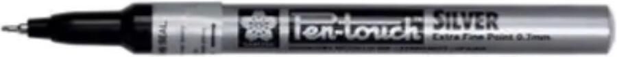 Sakura paint Marker Pen-Touch punt van 0.7 mm zilver per stuk