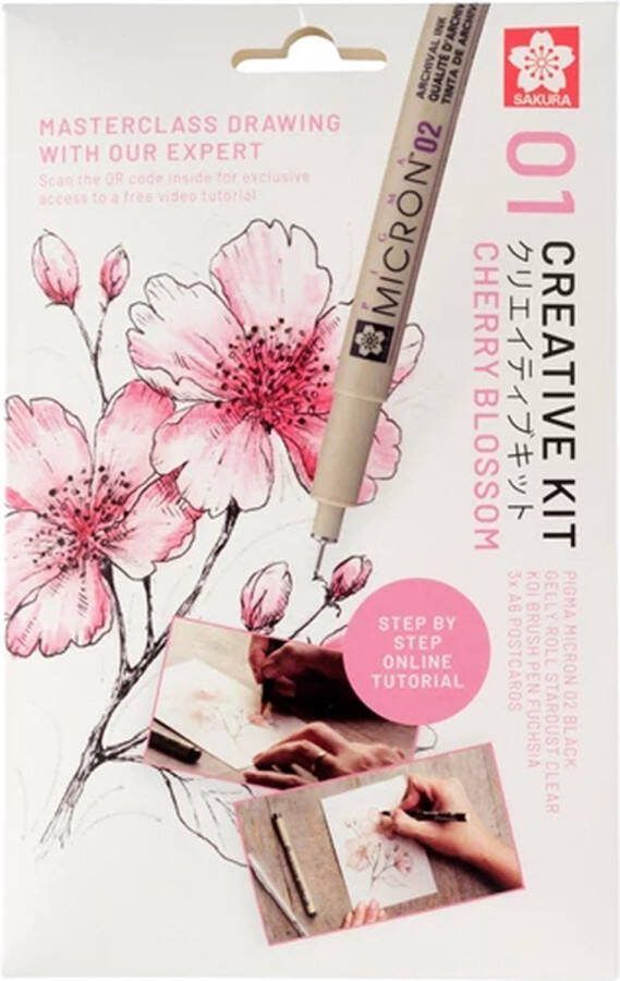 Sakura Tekenset creative kit cherry blossom