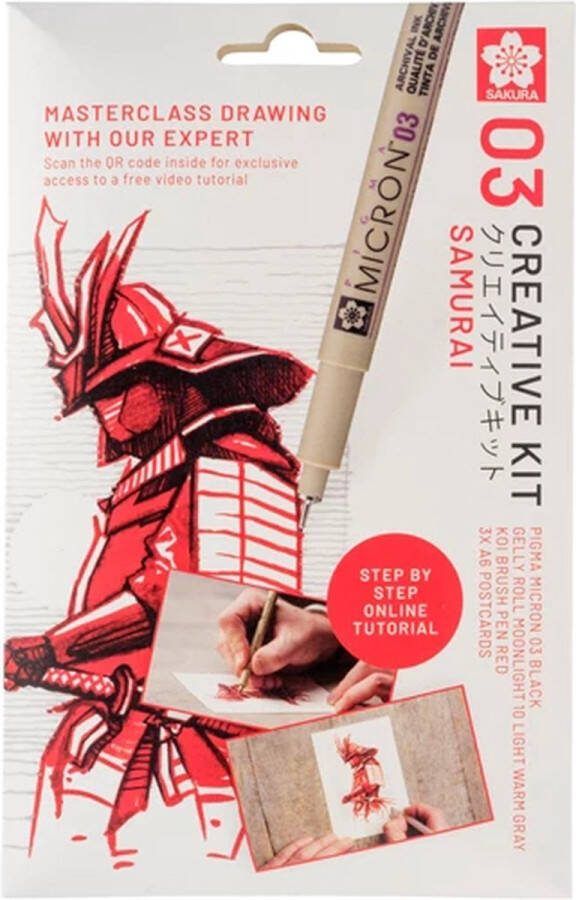 Sakura Tekenset creative kit samurai