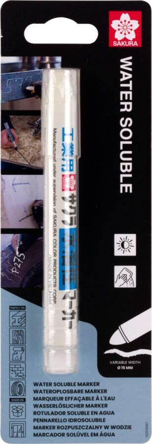 Sakura Wateroplosbare Krijtmarker Wit