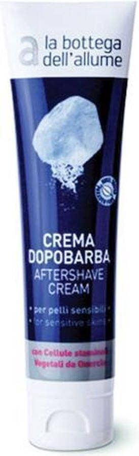 La bottega dell'allume Aftershave balsem crème met aluin Zomereikwortel Amerikaanse toverhazelaar extract en guarana. 100ml