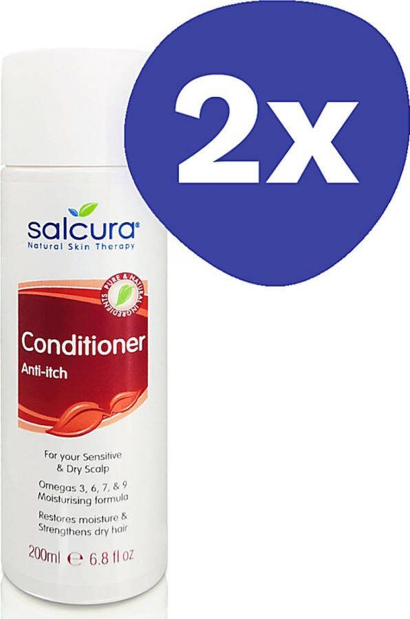 Salcura Conditioner Omegarijke Formule (droge & jeukende hoofdhuid) (2x 200ml)