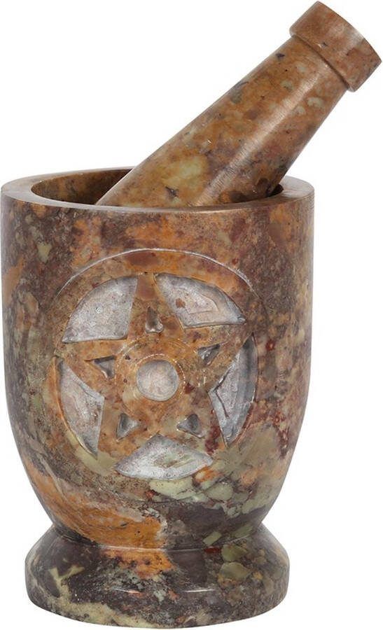 Salem's Fantasy Gifts Zeepsteen Vijzel met Pentagram