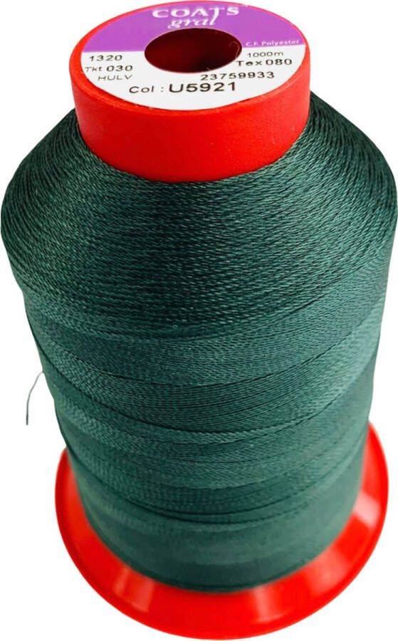Saliseal |Groen Polyester naaigaren voor Bootkap Tent en Zonwering