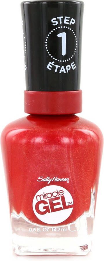 Sally Hansen Miracle Gel Nagellak 446 Red-y Set Run! Rood