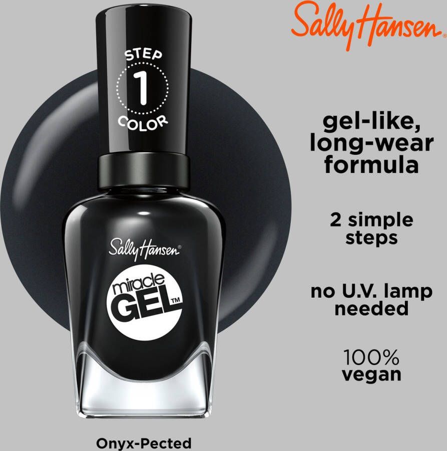 Sally Hansen Miracle Gel nagellak Onyx-Pected 849