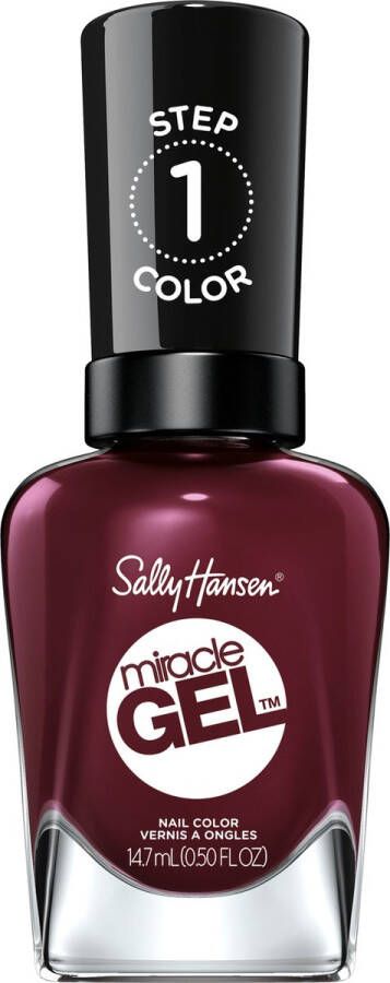 Sally Hansen Miracle Gel Nagellak 480 Wine Stock Rood