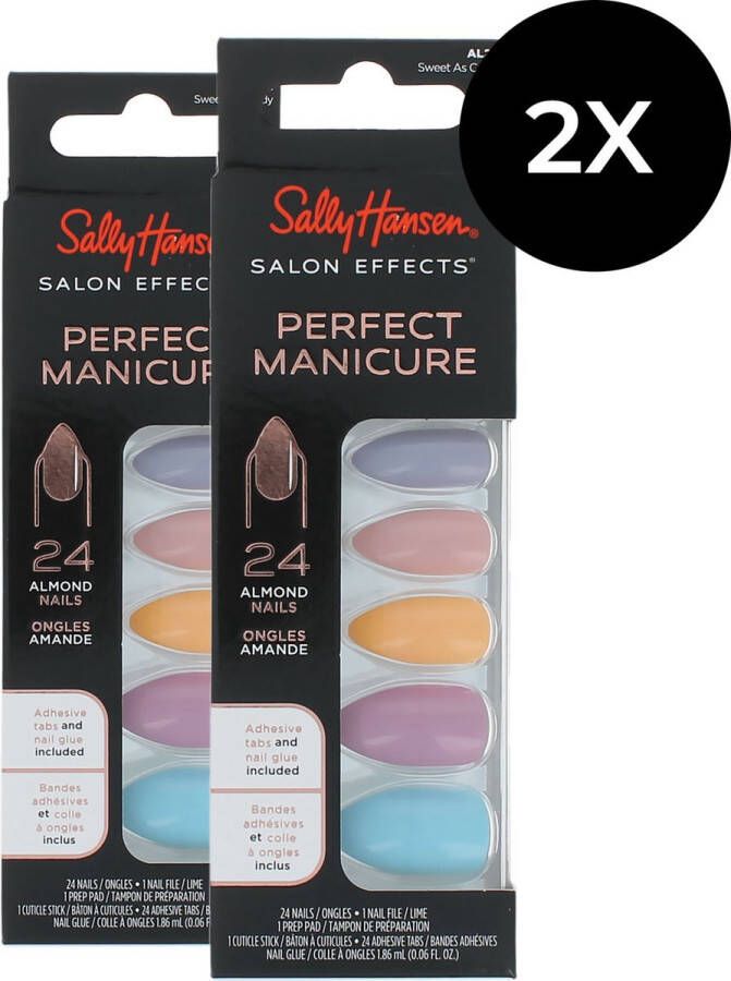 Sally Hansen Perfect Manicure 24 Almond Nails (2 x ) Sweet As Candy