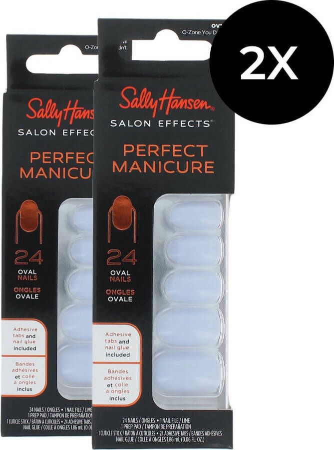 Sally Hansen Perfect Manicure 24 Oval Nails (2 x ) O-zone You Didn't
