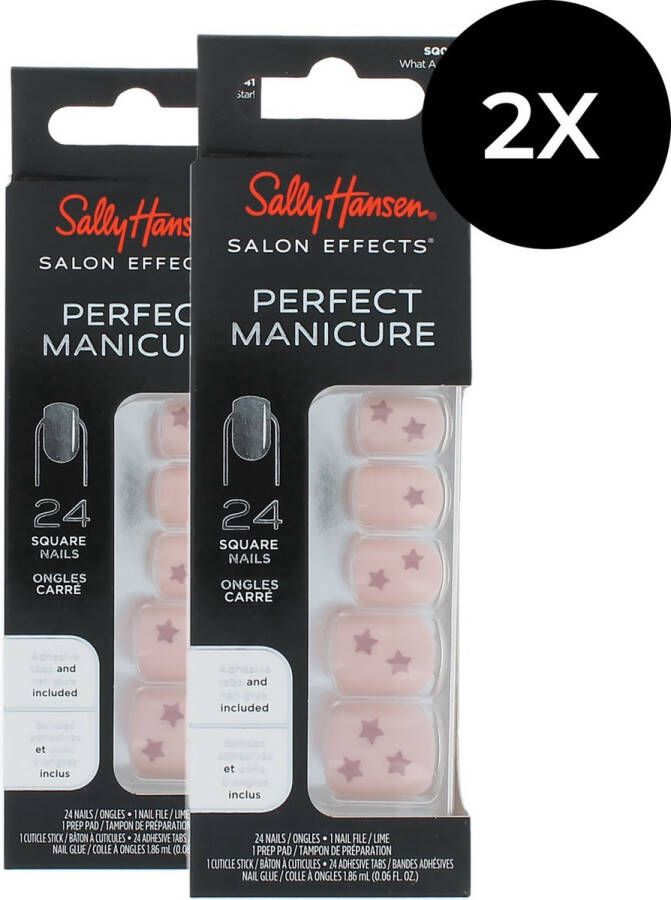 Sally Hansen Perfect Manicure 24 Square Nails (2 x ) What A Star!