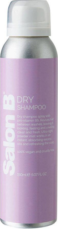 Salon B Dry Shampoo 150ml Droogshampoo vrouwen Voor Normaal haar Vet haar