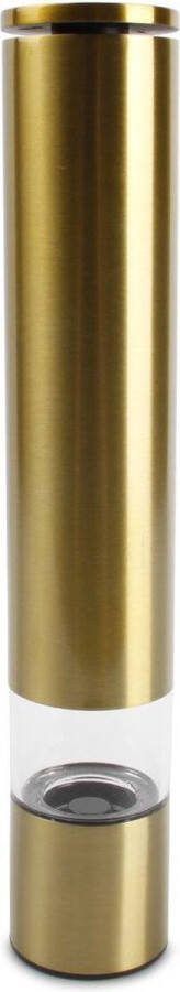 Salt&pepper Peper zoutmolen H28 5cm goud Spice
