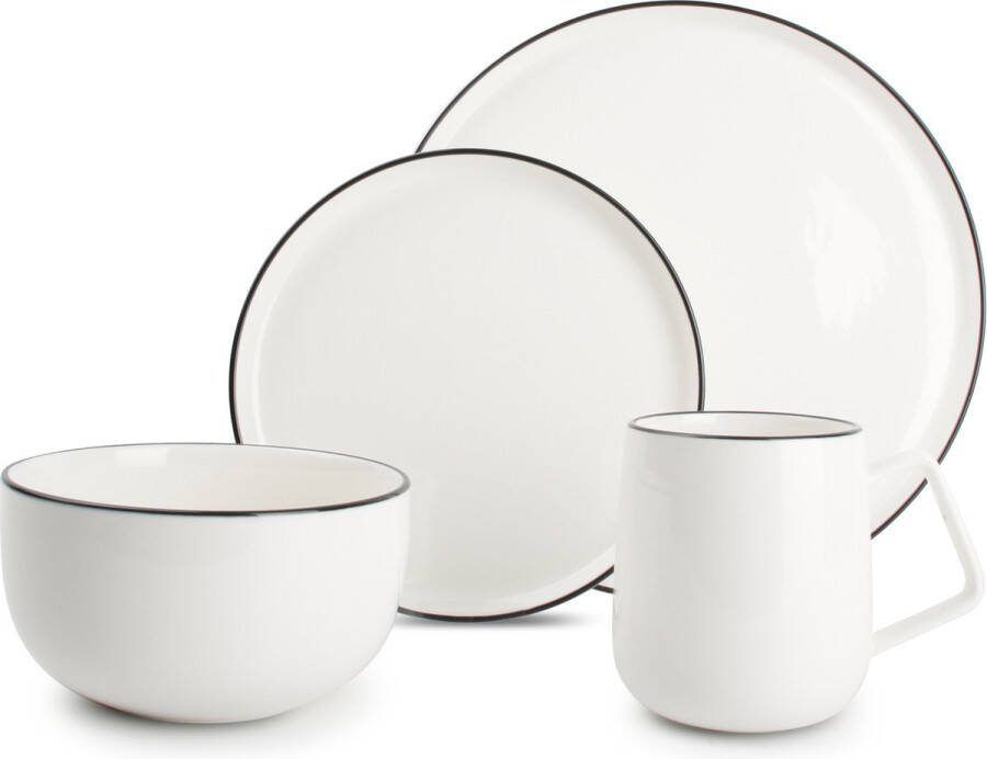 Salt&pepper S|P Collection Servies 16-delig wit Studio Base