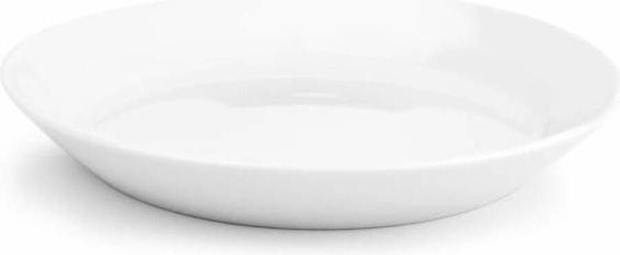 Fine2Dine Salt&Pepper Stripeless diep Bord 23 cm wit 6 stuks