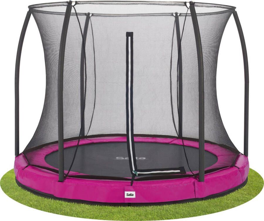 Salta Comfort Edition Ground inground trampoline met veiligheidsnet ø 213 cm Roze