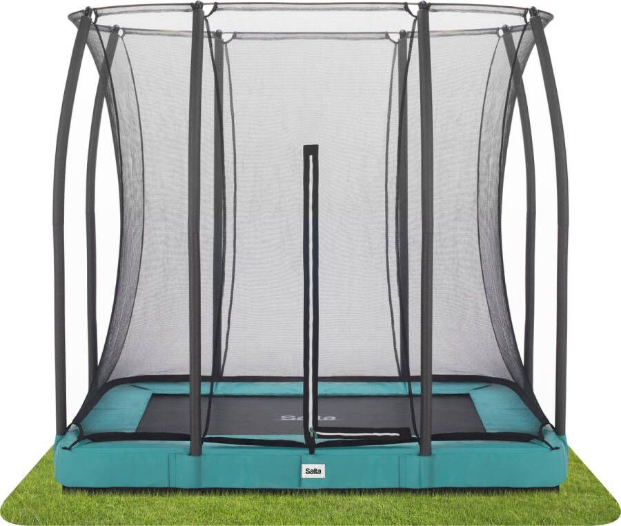 Salta Comfort Edition Ground inground trampoline met veiligheidsnet 214 x 153 cm Groen