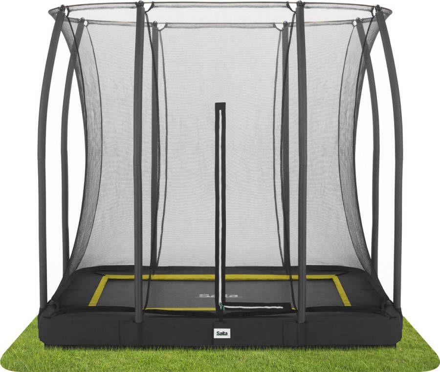 Salta Comfort Edition Ground inground trampoline met veiligheidsnet 214 x 153 cm Zwart