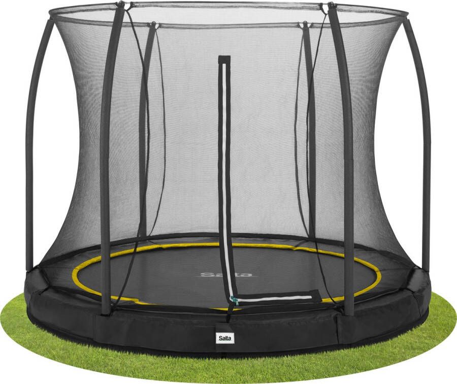 Salta Comfort Edition Ground inground trampoline met veiligheidsnet ø 251 cm Zwart