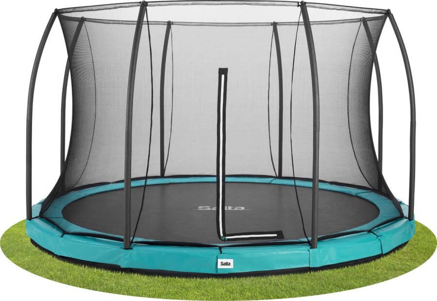 Salta Comfort Edition Ground inground trampoline met veiligheidsnet ø 396 cm Groen