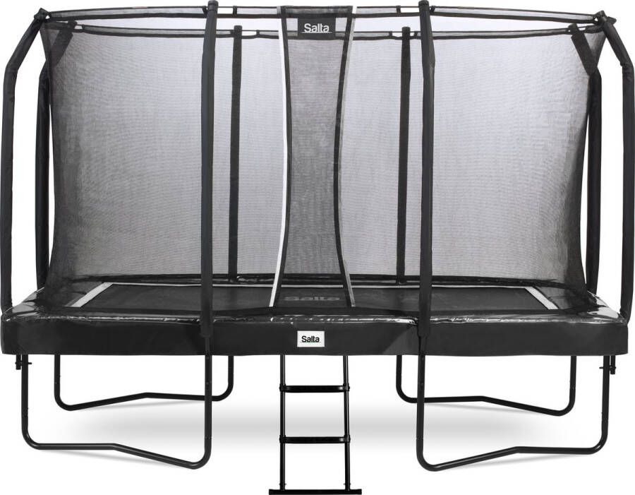 Salta First Class Trampoline met veiligheidsnet en ladder 366 x 214 cm Zwart