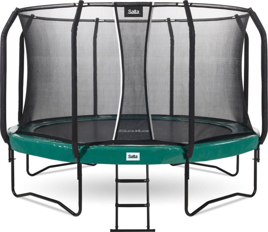 Salta first class trampoline rond met veiligheidsnet (Diameter: 427 cm Kleur rand: groen)