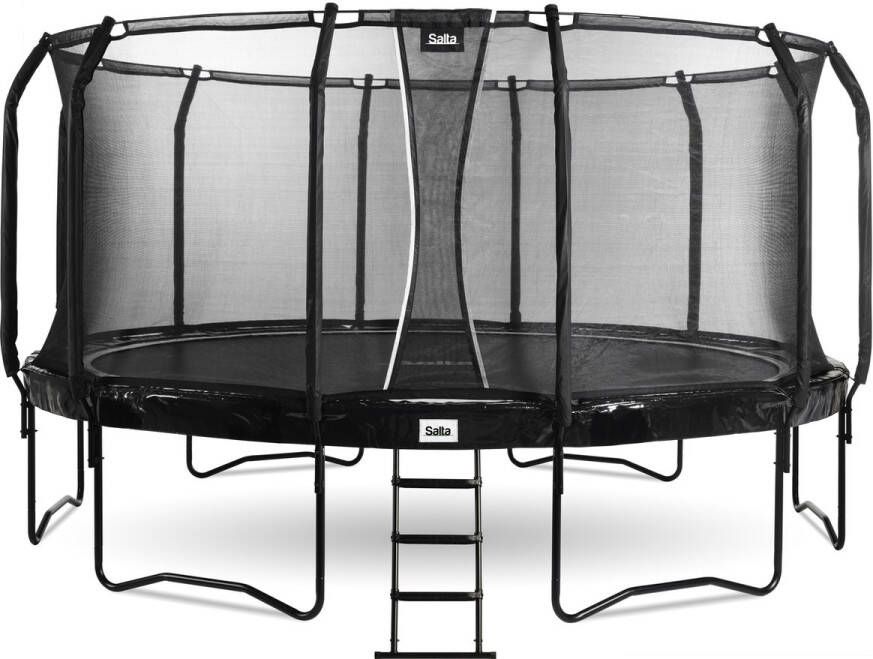 Salta First Class Trampoline met veiligheidsnet en ladder ø 487 cm Zwart