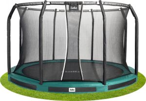 Salta Premium Ground inground trampoline met veiligheidsnet ø 251 cm Groen