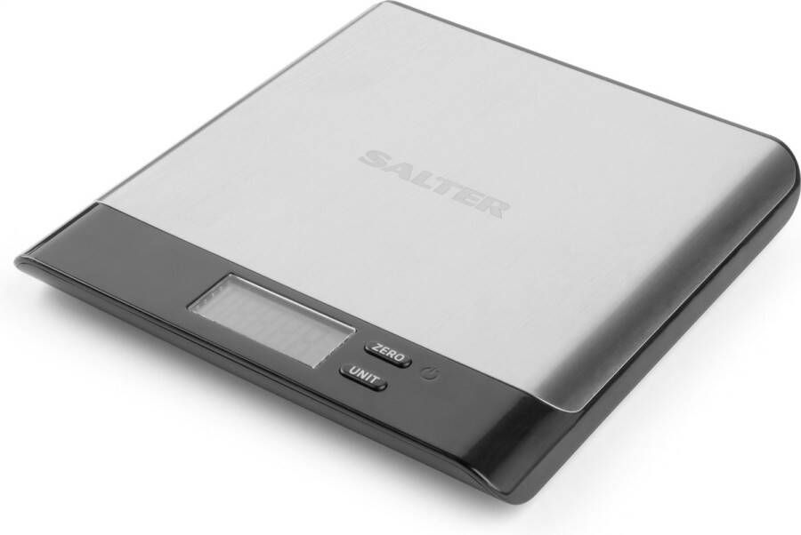 Salter Digitale Keukenweegschaal Arc Pro – Koken Bakken – Compact – Tarra Functie – RVS