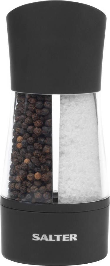 Salter Dual Mechanical Salt Pepper Mill 2-in-1 compact ontwerp aanpasbaar malen