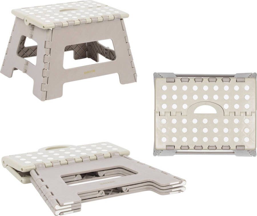 Salter LASAL71236EU7 warme harmonische opstapkruk kleine opvouwbare voetkruk antislipoppervlak draaggreep compacte opbergruimte voor reiniging en doe-het-zelf max. gewicht 150 kg