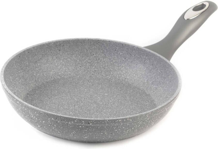 Salter Marble Collection gesmede aluminium non-stick frituurpan 24 cm grijs