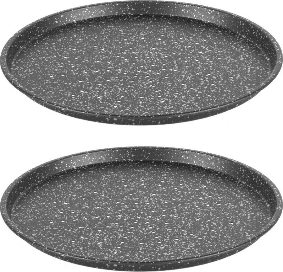 Salter set van 2 Megastone Palladium Collection Pizza Pan 29 cm Zwart