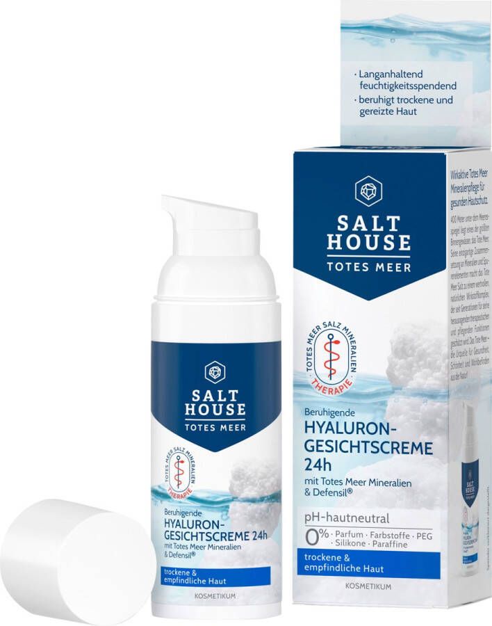 Salthouse Gezichtscrème Hyaluron met Dode Zee-mineralen & Defensil 50 ml