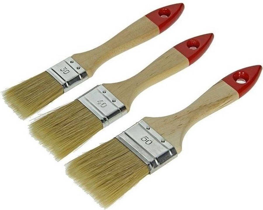 SAM 3-delige alkyd platte kwastenset