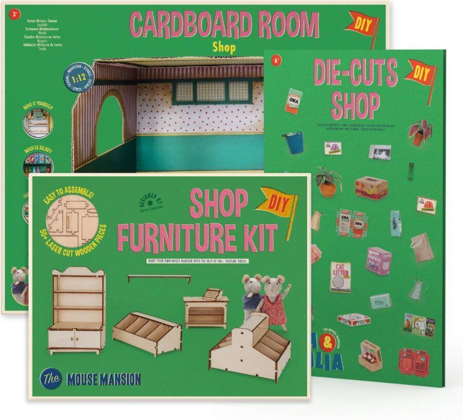Sam & Julia Basis Knutselpakket Miniatuur Winkel Het Muizenhuis
