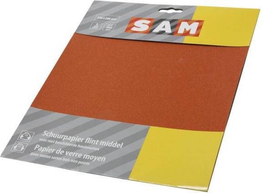 SAM professional schuurpapier droog vuilafstotend grof 5 stuks