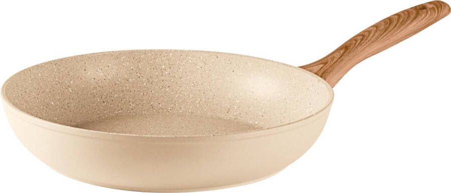Sambonet Rock 'n' Rose Koekenpan Rock 'n' Rose Creme ø 28 cm standaard anti-aanbaklaag