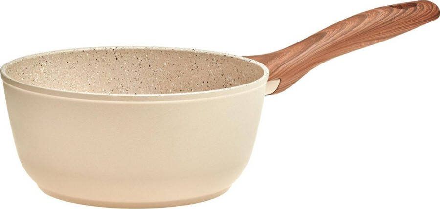 Sambonet Steelpan Rock 'n' Rose Creme- ø 18 cm 1.7 liter standaard anti-aanbaklaag