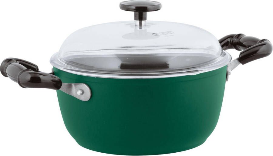 Sambonet 1965 Vintage Quarzo Nero kookpan ø 24cm (Kleur: groen)