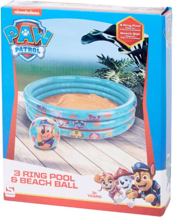 Sambro Kinderzwembad Paw Patrol Zwembad 3 ring zwembad Paw Patrol