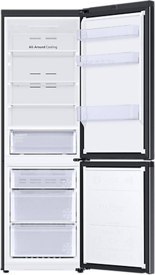 Samsung Koel-vriescombinatie Model RB34T600EBN EF Zwart 344 liter SpaceMax™-technologie