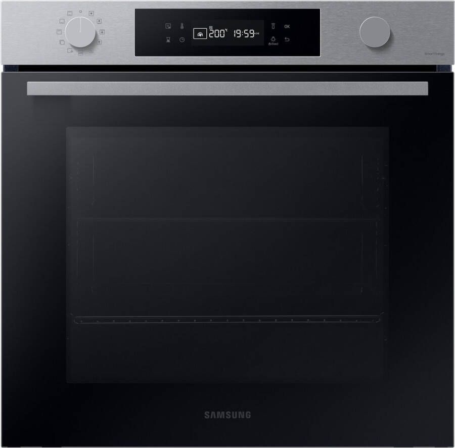 Samsung Gebouwd -in oven enkele ventilator multifuncties pyrolyse nv7b41301As roestvrij staal verbonden