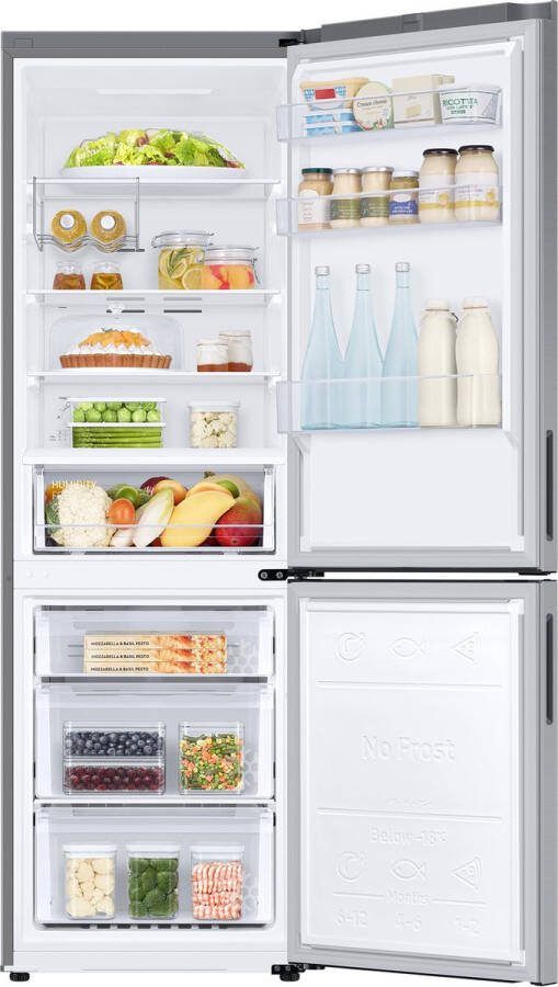 Samsung RB33B612ESA 344 l No Frost (koelkast) SN-T 7 kg 24u E Zilver Roestvrijstaal