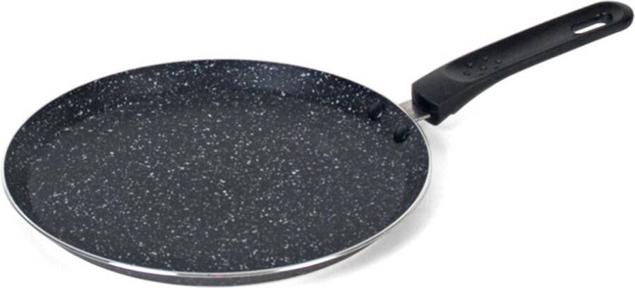 San Ignacio Aluminium zwarte pannenkoekenpan crepepan 24 cm met anti-aanbak laag Pannenkoeken crepes Koken