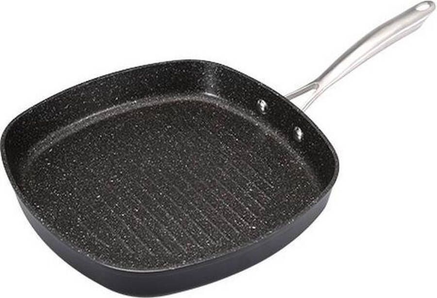 Bergner Infinity Chefs Grillpan -Vita 28 x 28 cm Ultra Turbo Inductie-28 x 28 cm