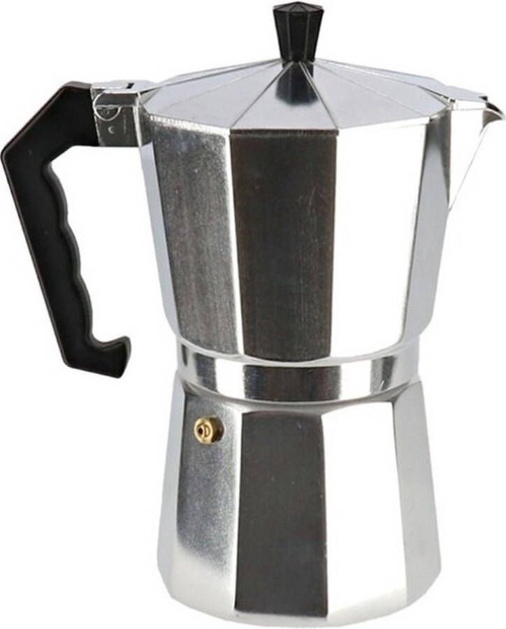 San Ignacio Percolator espresso apparaat zilver voor 6 kopjes Percolators
