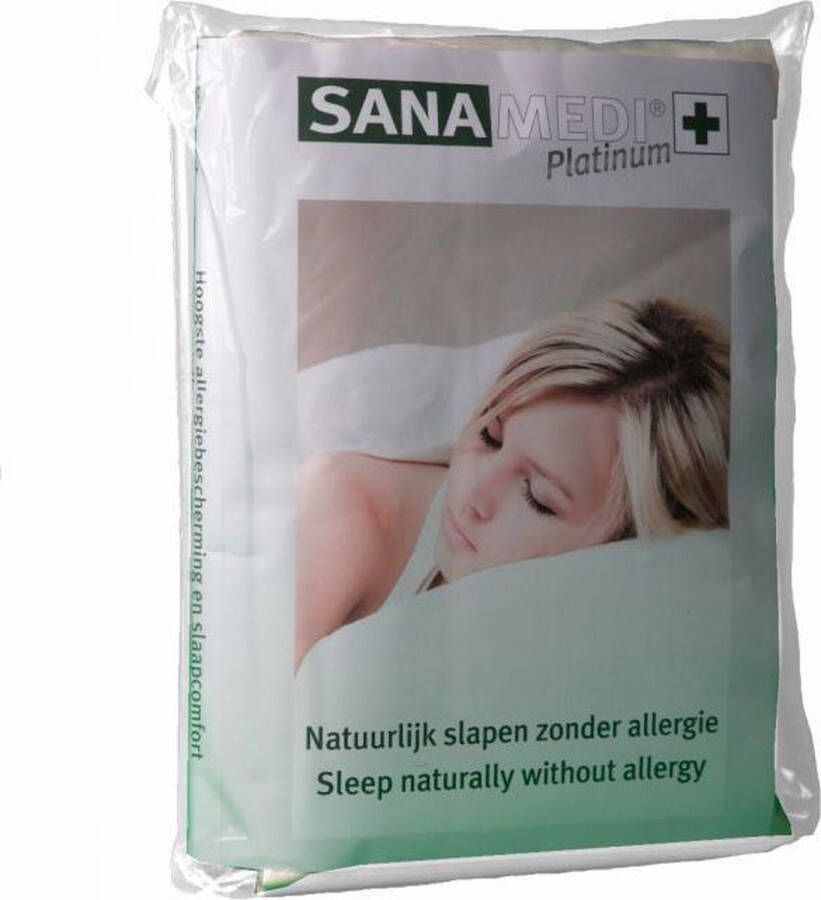 Sanamedi Platinum GOTS anti-allergie matrasbeschermer 180x200x20 cm 100% biologisch katoen GOTS huisstofmijt en allergeen stof dicht