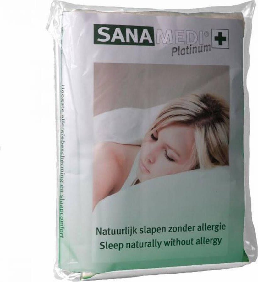 Sanamedi Platinum GOTS matrashoes anti-allergie 180x200x25 cm 100% biologisch katoen GOTS huisstofmijt en allergeen stof dicht