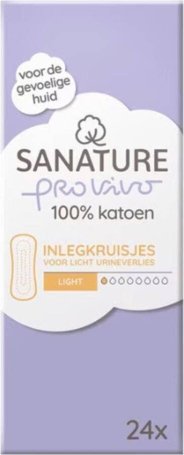 Sanature Inlegkruisjes Light Pro Vivo 100% Katoen 24 stuks