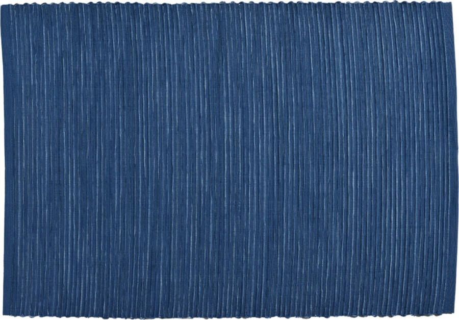 Sander Tafelloper Jeans blauw 35 x 100 cm 100% katoen